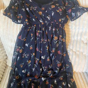 NAVY FLORAL DRESS